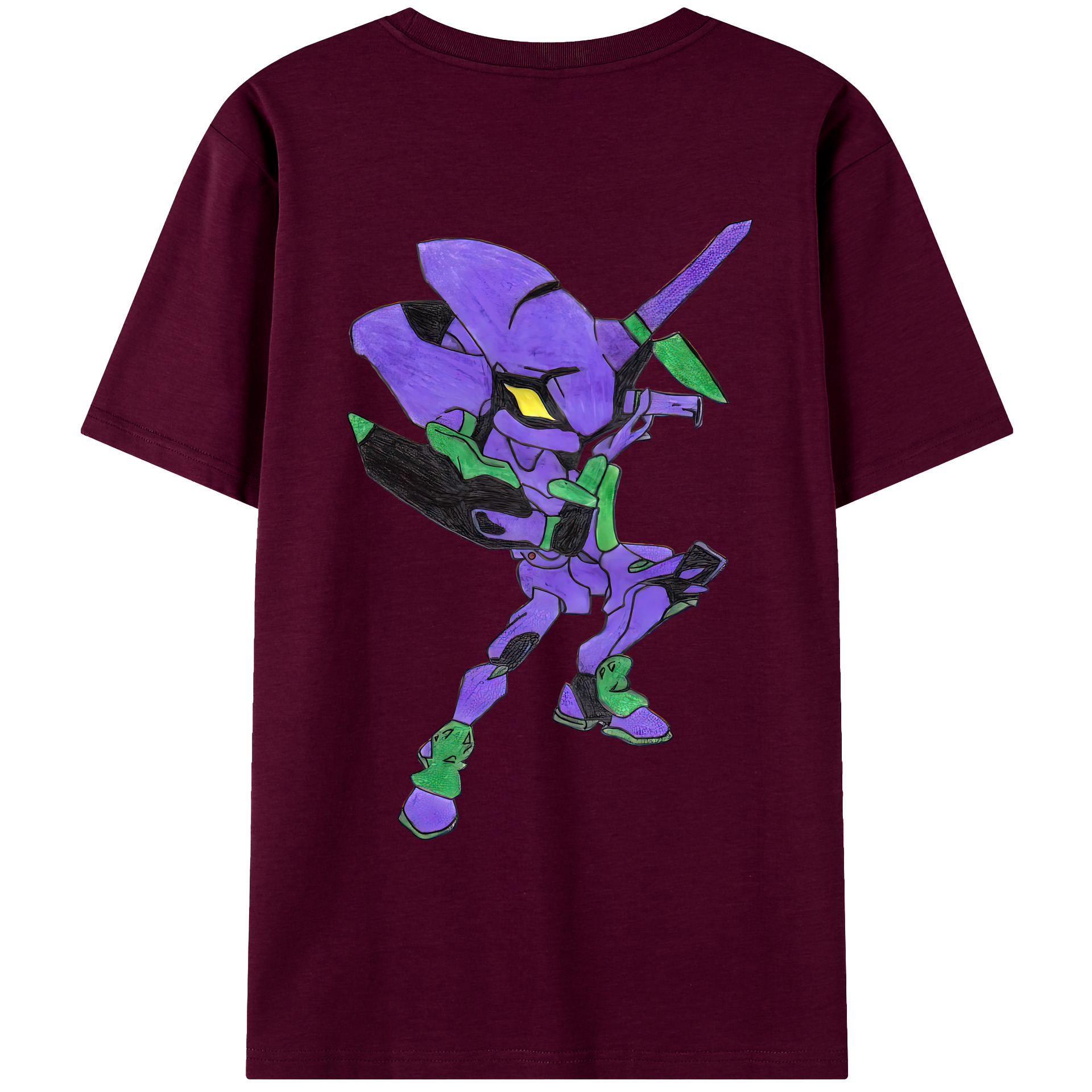 （画像用） EVA 新世紀エヴァンゲリオン レディース半袖Tシャツ(バックプリント)